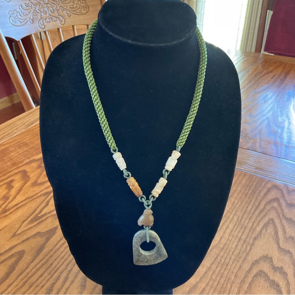 Jade Necklace 16” in Adjustable Length